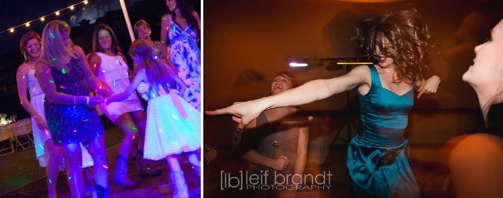 Dark Wedding Lighting on Dance Floor